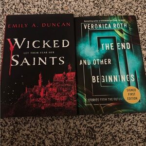 Wicked Saints and The End and Other Beginnings Books